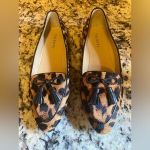 TALBOTS FRANCESCA DRIVING CALF HAIR FLATS SIZE 10W